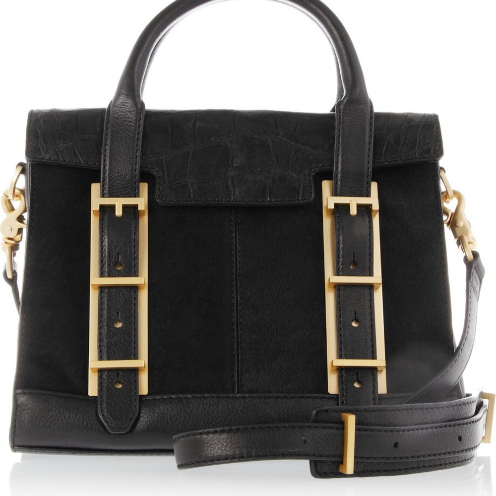 Botkier Croc/calf hair satchel bag
